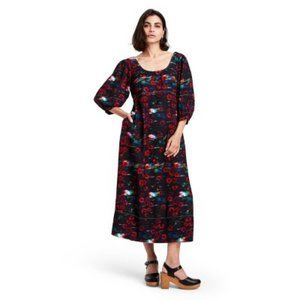 Rachel Comey x Target Volume 3/4 Sleeve Dress - Red Floral Print  - size 4